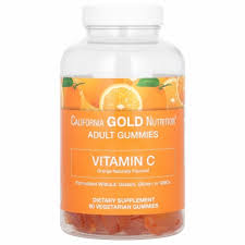 California GOLD Nutrition  Adult Gummies  Vitamin C  Orange Naturally Flavored  90 Vegetarian Gummies