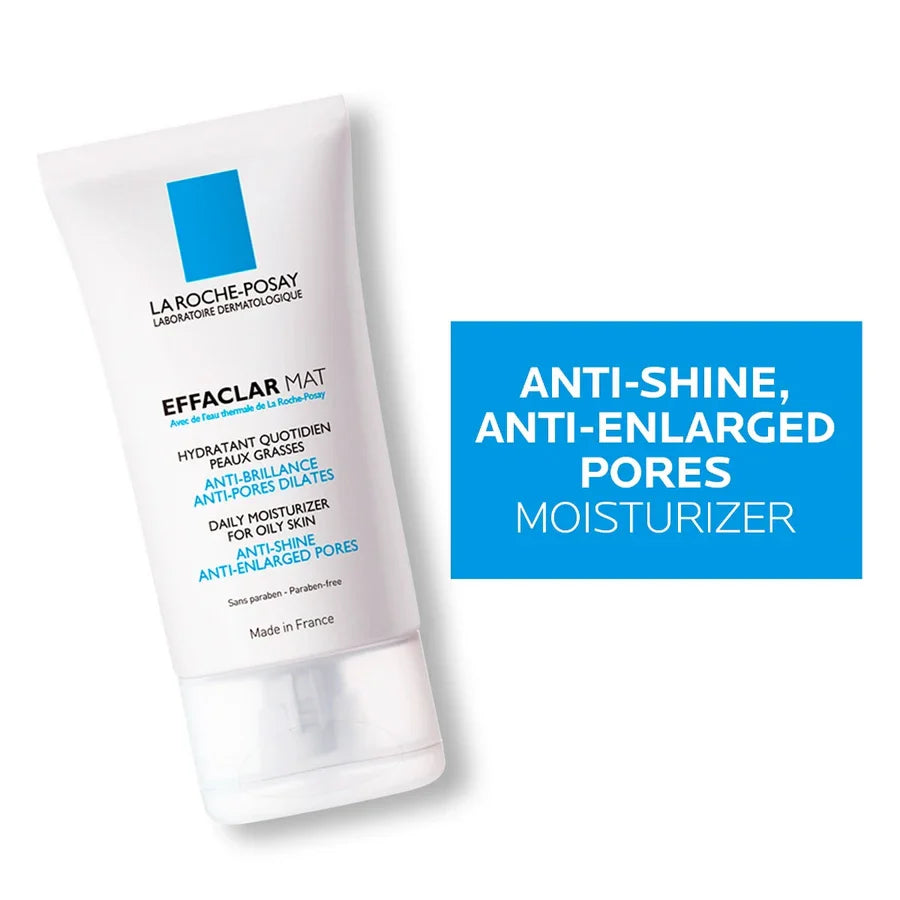 La Roche-Posay Effaclar Mat Daily Moisturizer for Oily Skin – Anti-Shine & Pore Minimizer
