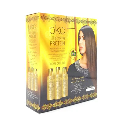 Professional Keratin Protein Hair Straightening Kit - 3 Steps