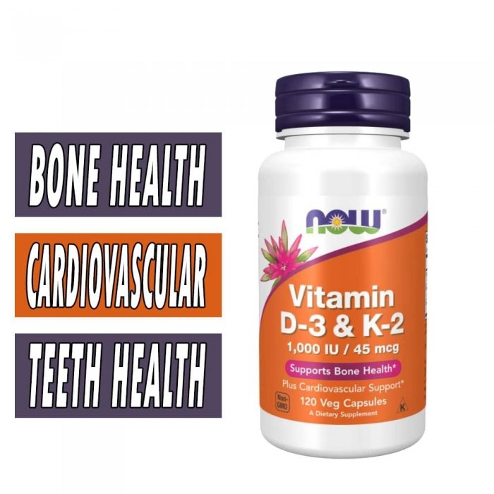 NOW Supplements, Vitamin D-3 & K-2,