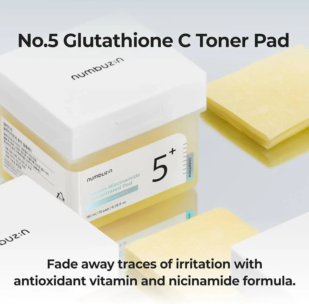 numbuzin No.5 Vitamin-Niacinamide Concentrated Toner Pads - 70 Pads