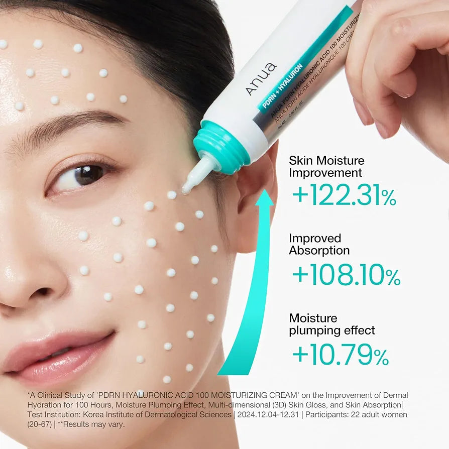 ANUA PDRN Hyaluronic Acid 100 Moisturizing Cream,