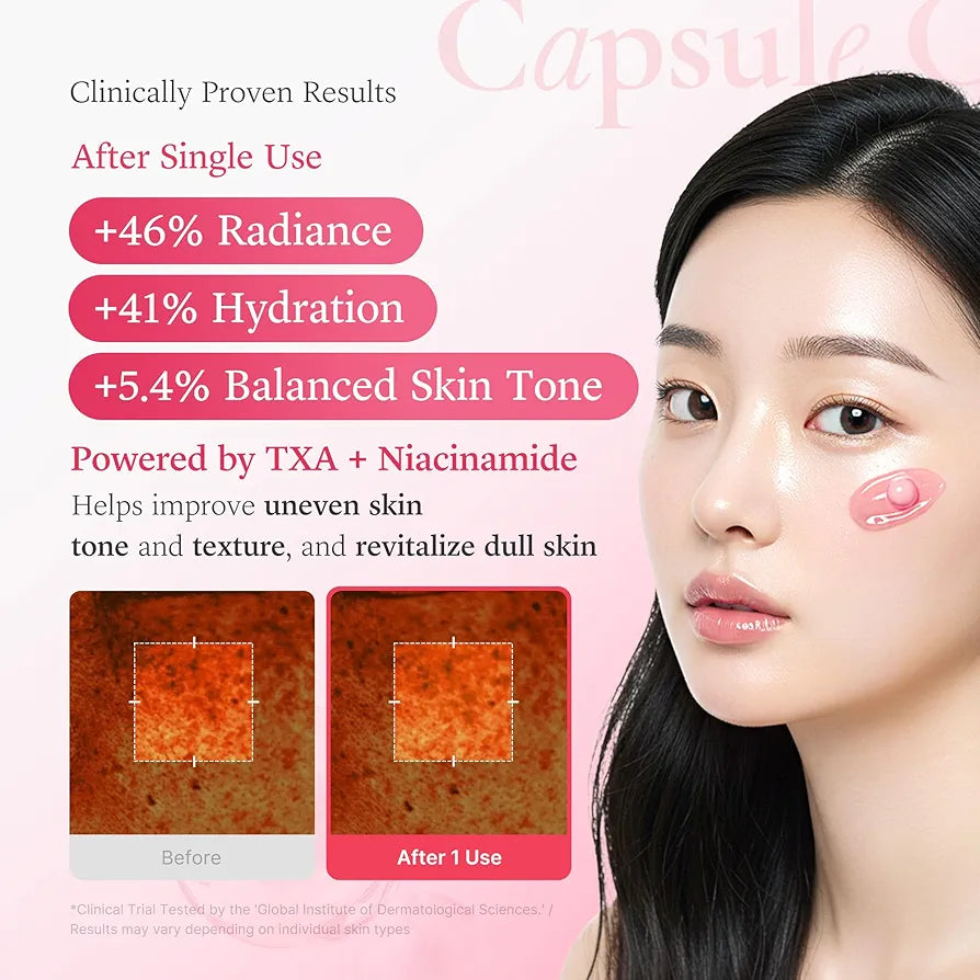 Medicube TXA Glow & Care Duo | TXA + Niacinamide Serum & Capsule Cream