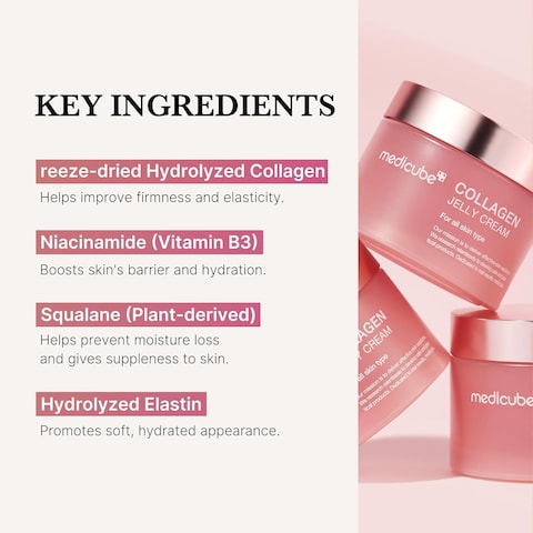 Medicube Collagen Jelly Cream – Glass Glow Hydrating Gel with Niacinamide & Hydrolyzed Collagen