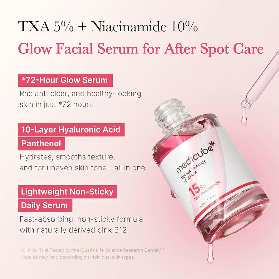Medicube TXA Glow & Care Duo | TXA + Niacinamide Serum & Capsule Cream