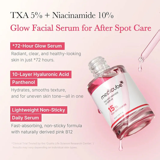Medicube TXA Glow & Care Duo | TXA + Niacinamide Serum & Capsule Cream