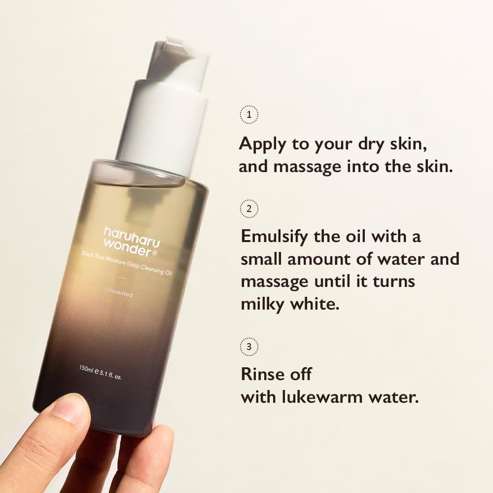 HARUHARU wonder Black Rice Double Cleansing Duo – Cleansing Oil & Soft Gel