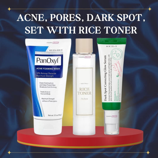 Pores & Dark Spot Set featuring the bestselling Rice Toner