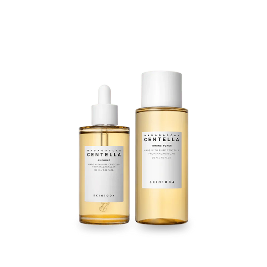 SKIN1004 Madagascar Centella Best Duo – Toning Toner (210ml) + Ampoule (100ml) | 2-Step Calming & Hydrating Routine for Sensitive Skin