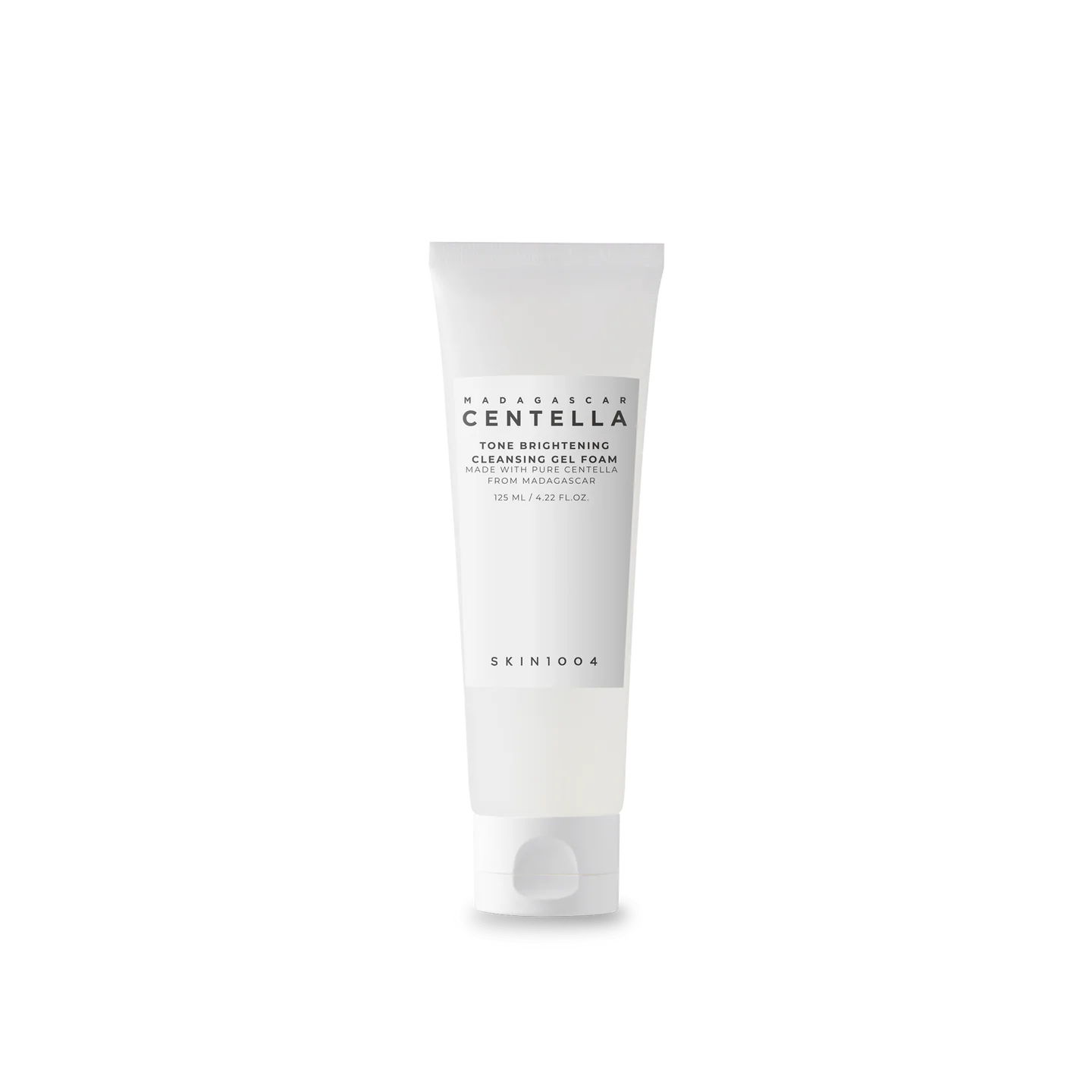 SKIN1004 Madagascar Centella Tone Brightening Cleansing Gel Foam – 4.05 fl.oz (120ml) | Gentle Daily Cleanser for Dull & Sensitive Skin
