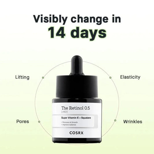 COSRX The Retinol 0.5 [Oil] Super Vitamin E + Squalane 20 m